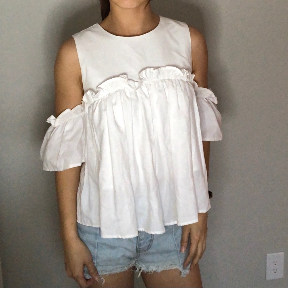 Korean Style Ruffle Top